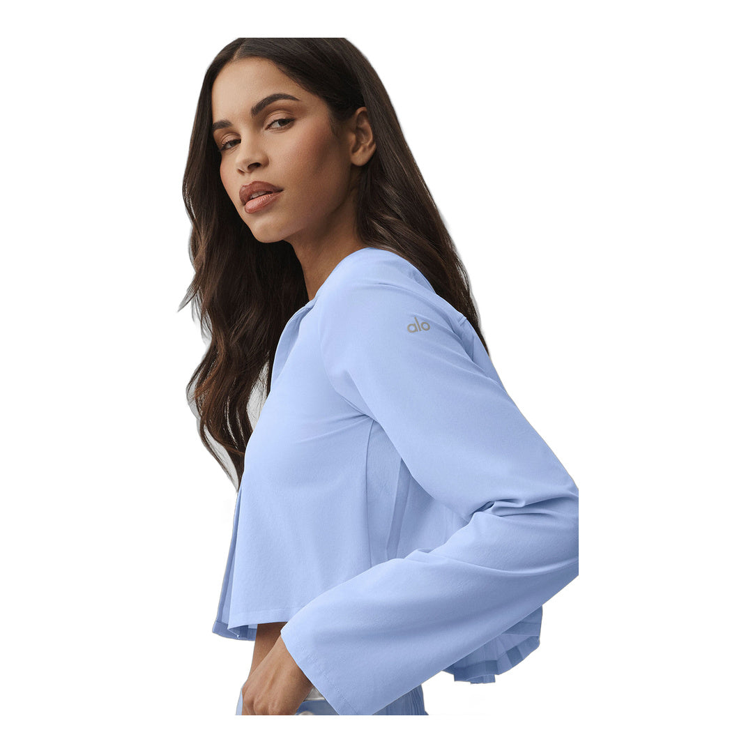 alo Cropped Unmatched Long Sleeve - Light Provence Blue