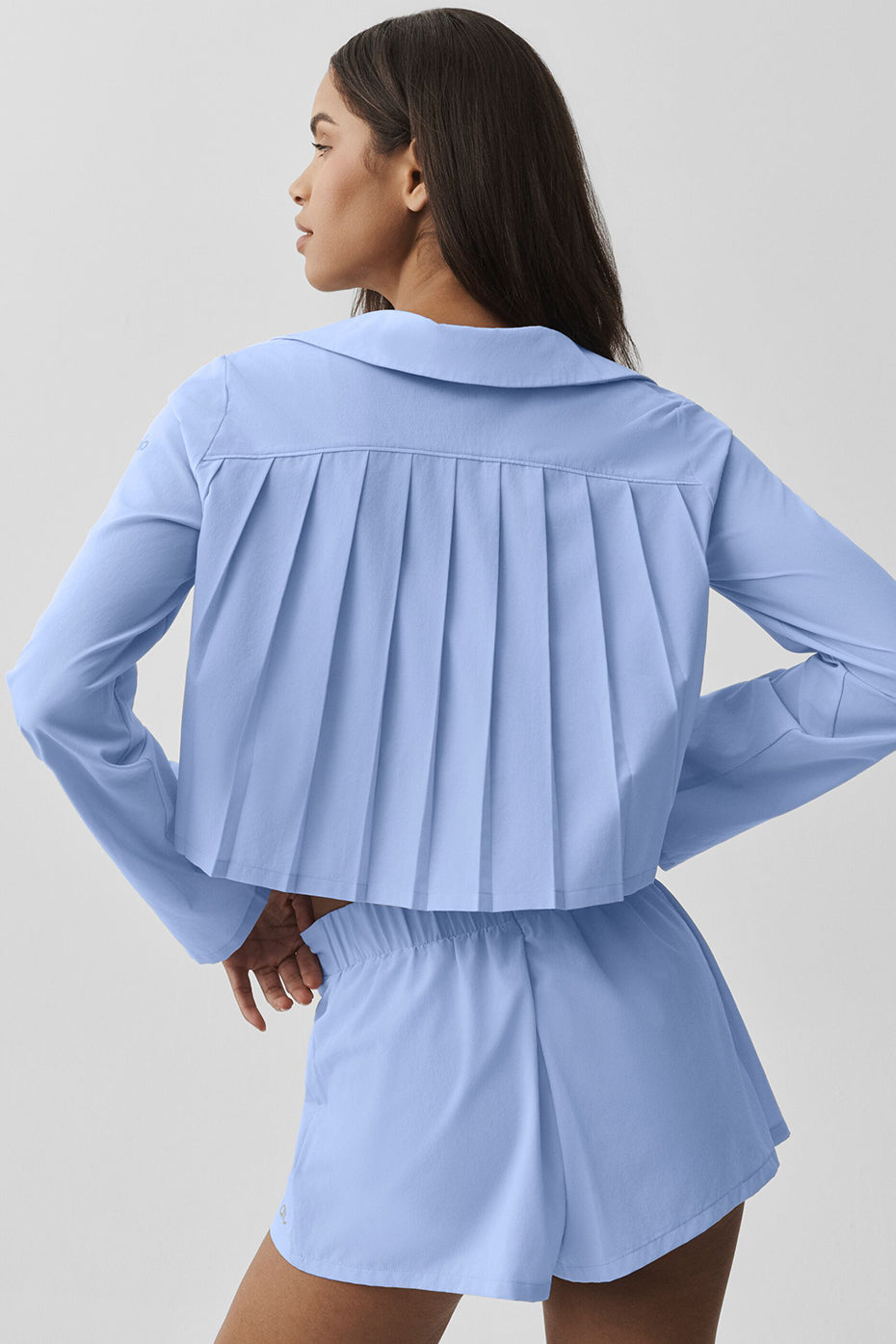 alo Cropped Unmatched Long Sleeve - Light Provence Blue