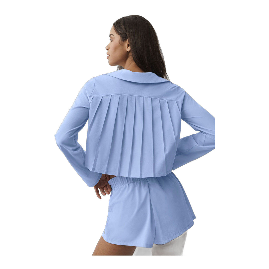 alo Cropped Unmatched Long Sleeve - Light Provence Blue