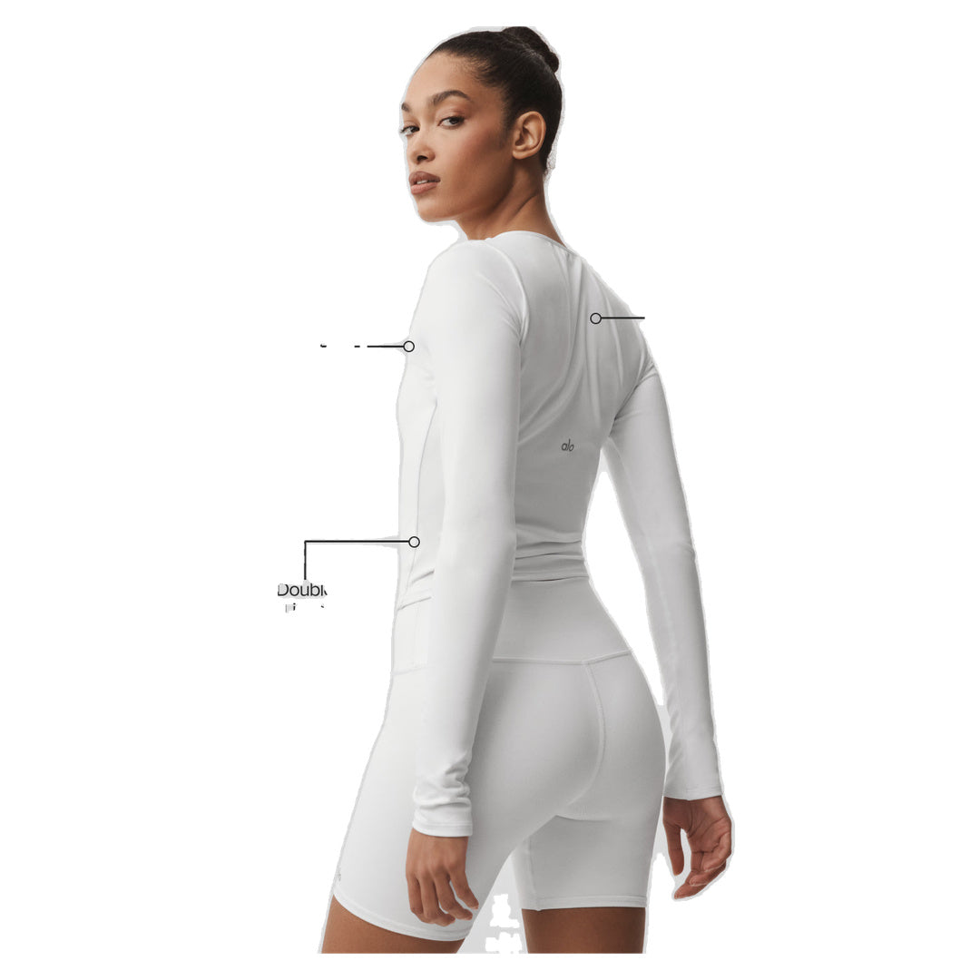 ALO ALO Softsculpt Precision Long Sleeve - White
