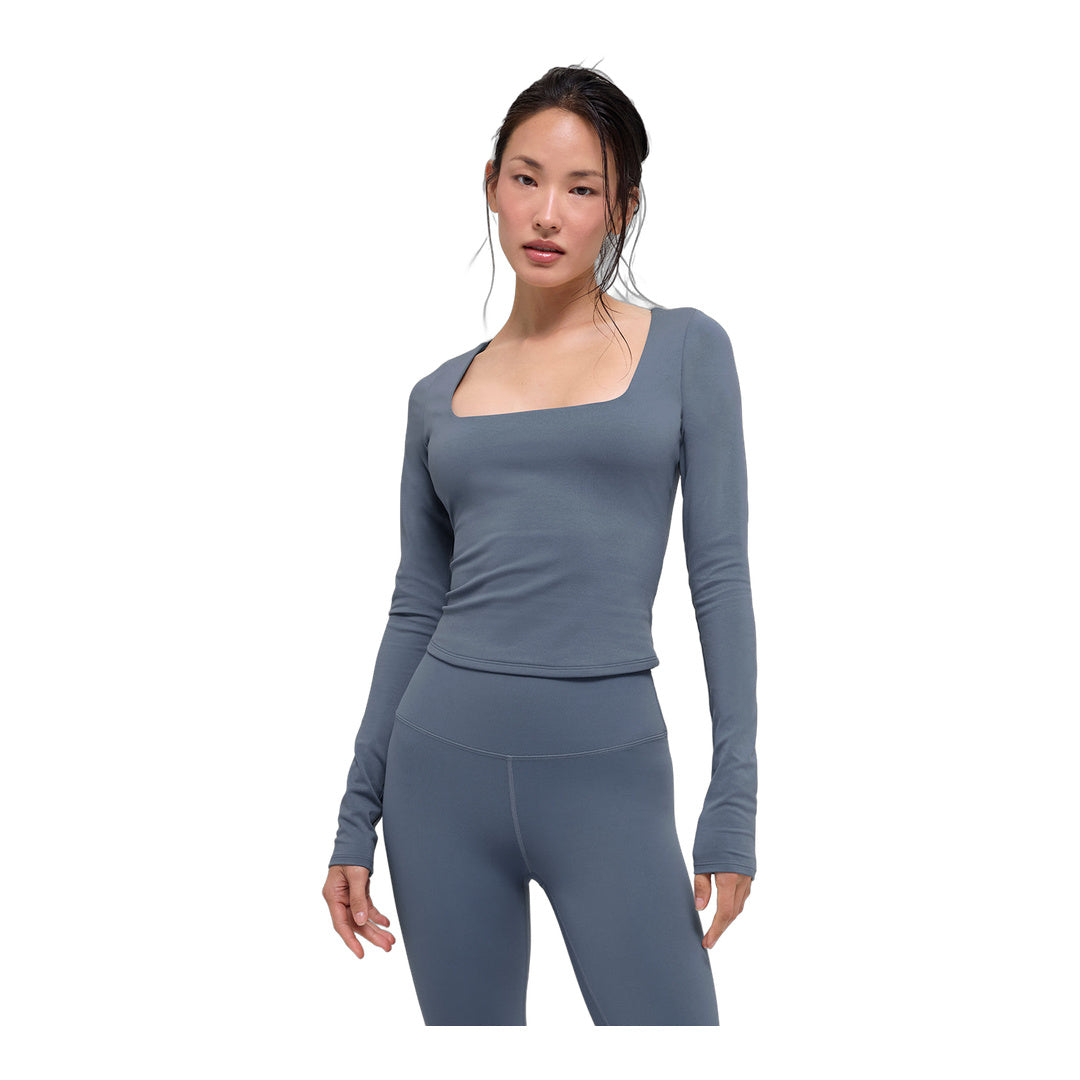 alo ALO Softsculpt Precision Long Sleeve - Bluestone