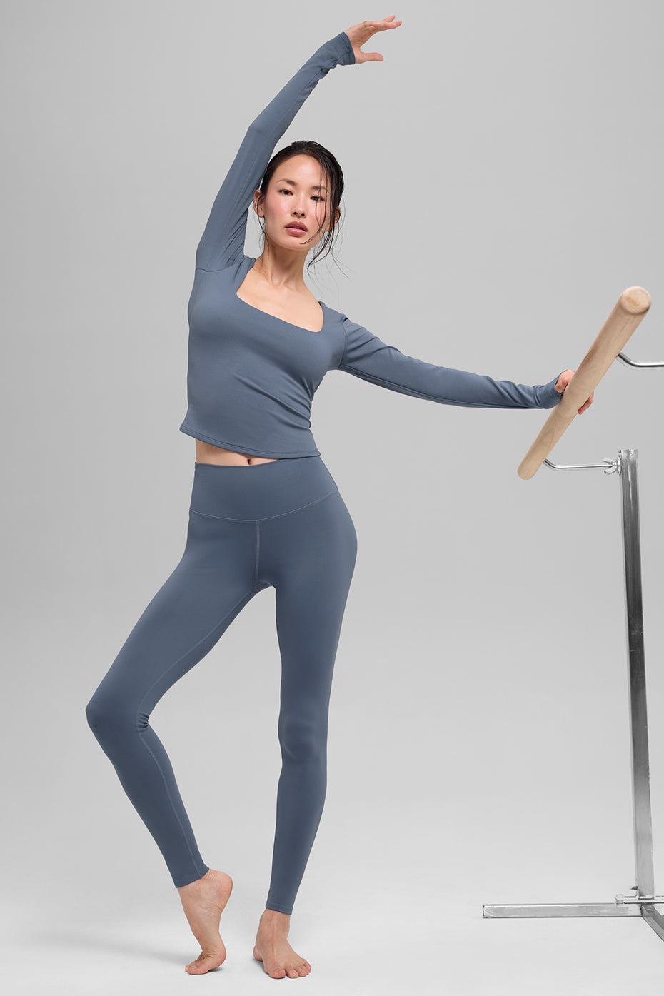 alo ALO Softsculpt Precision Long Sleeve - Bluestone