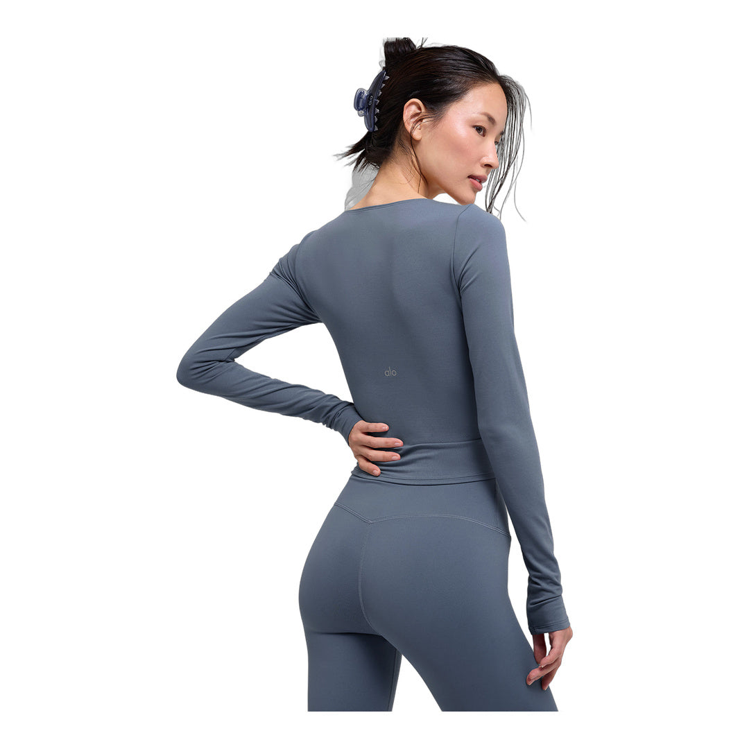 alo ALO Softsculpt Precision Long Sleeve - Bluestone