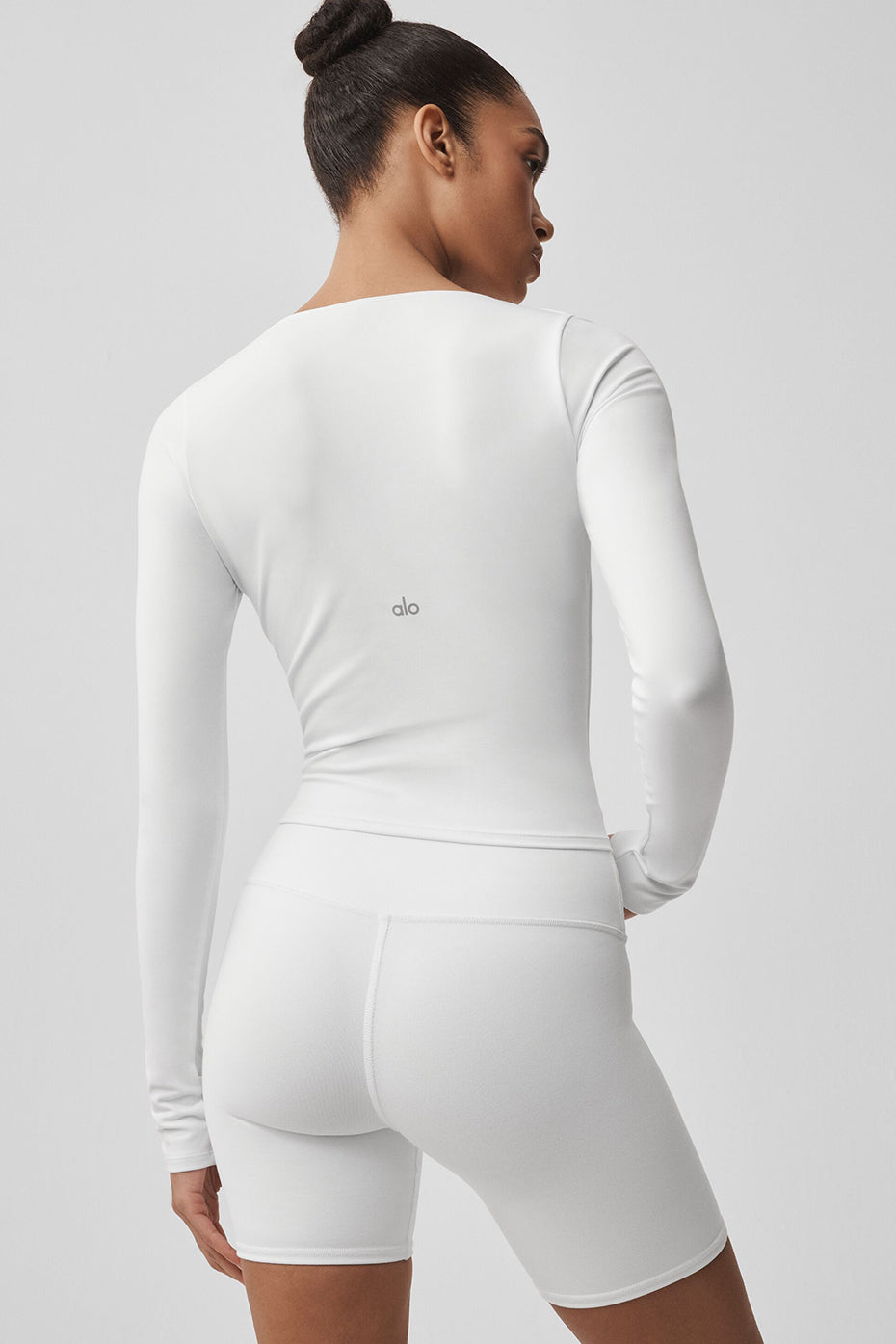 alo ALO Softsculpt Precision Long Sleeve - White