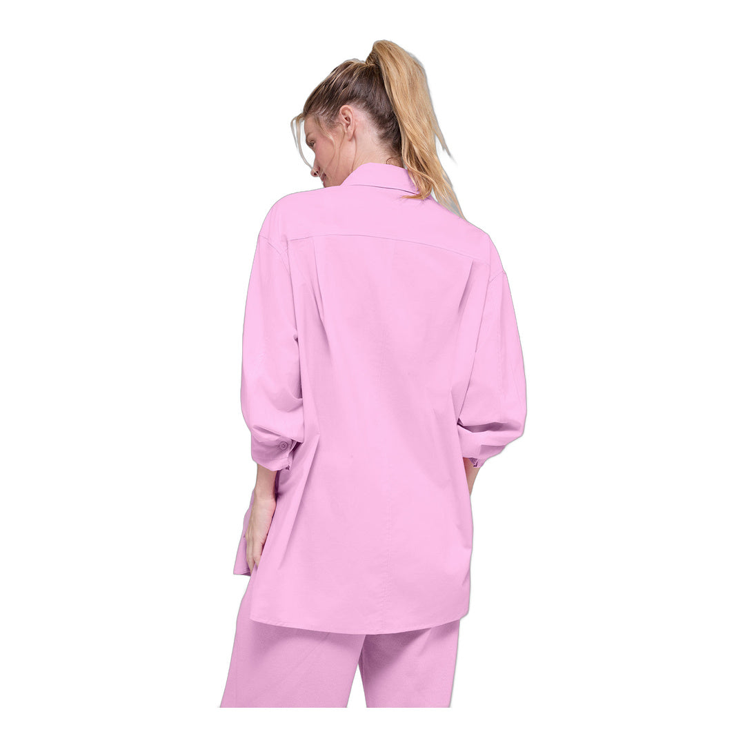 alo Cotton Real Deal Button Up Long Sleeve - Candy Heart Pink