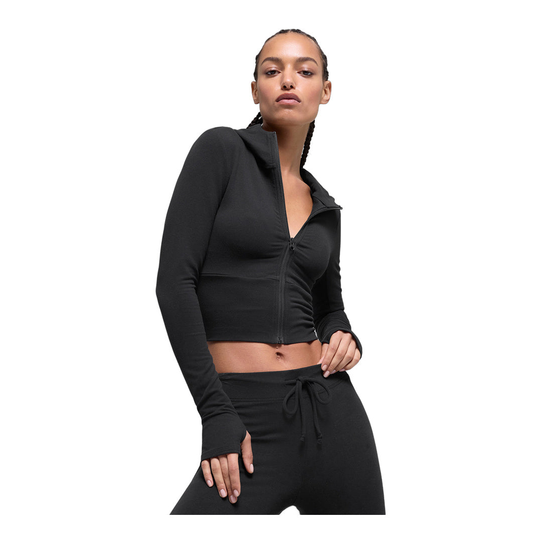 alo Sway Full Zip Hoodie - Black