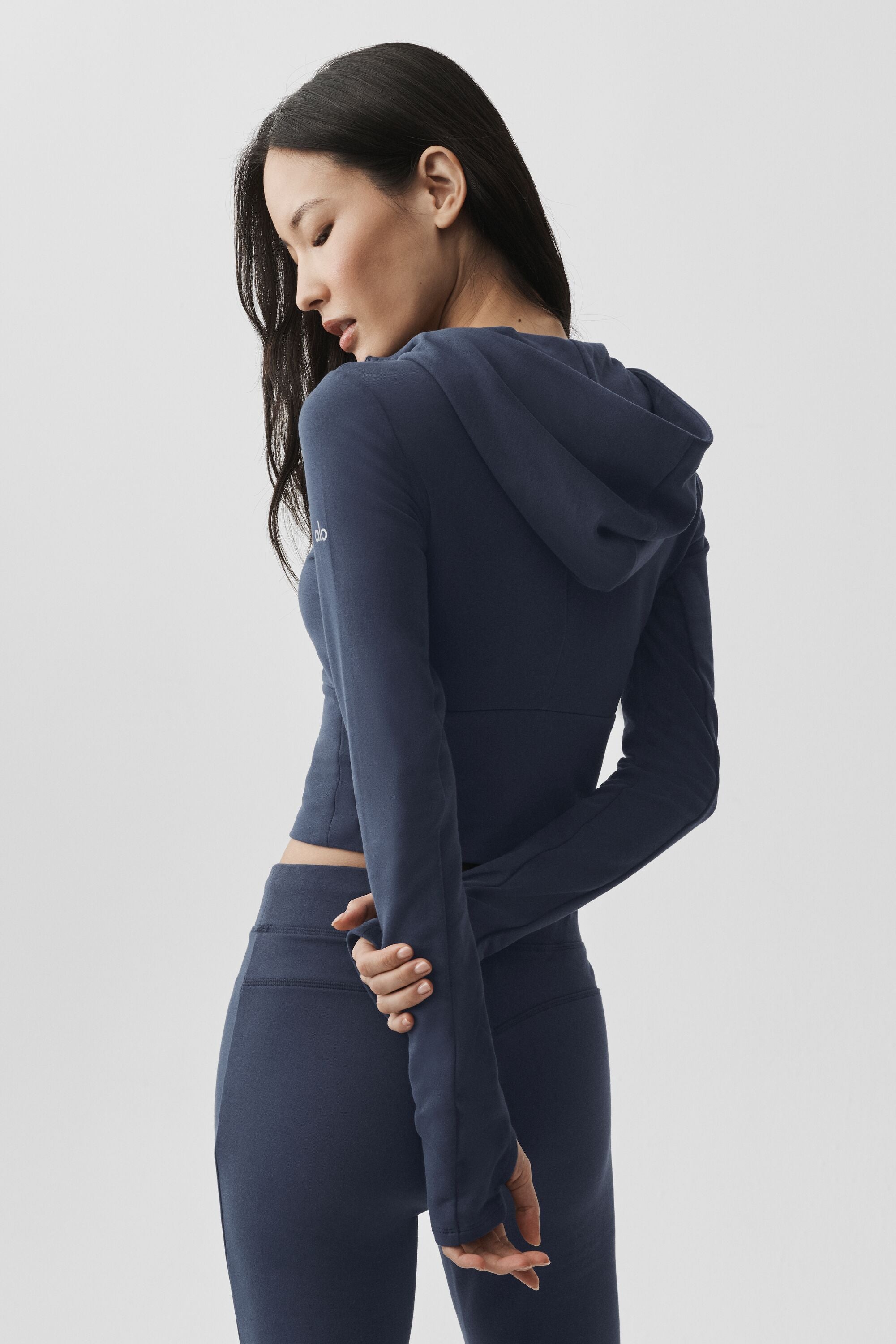 alo Sway Full Zip Hoodie - Navy