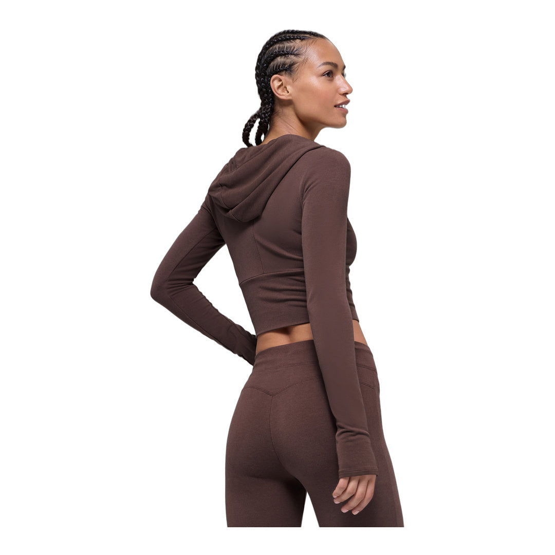 alo Sway Full Zip Hoodie - Brownstone