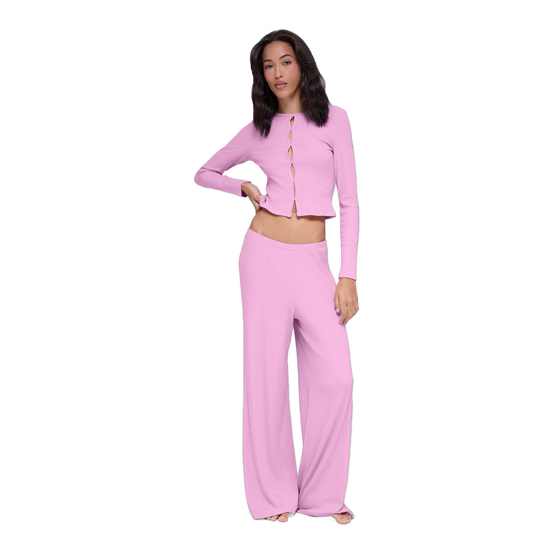 alo Dreamlight Long Sleeve Top - Candy Heart Pink