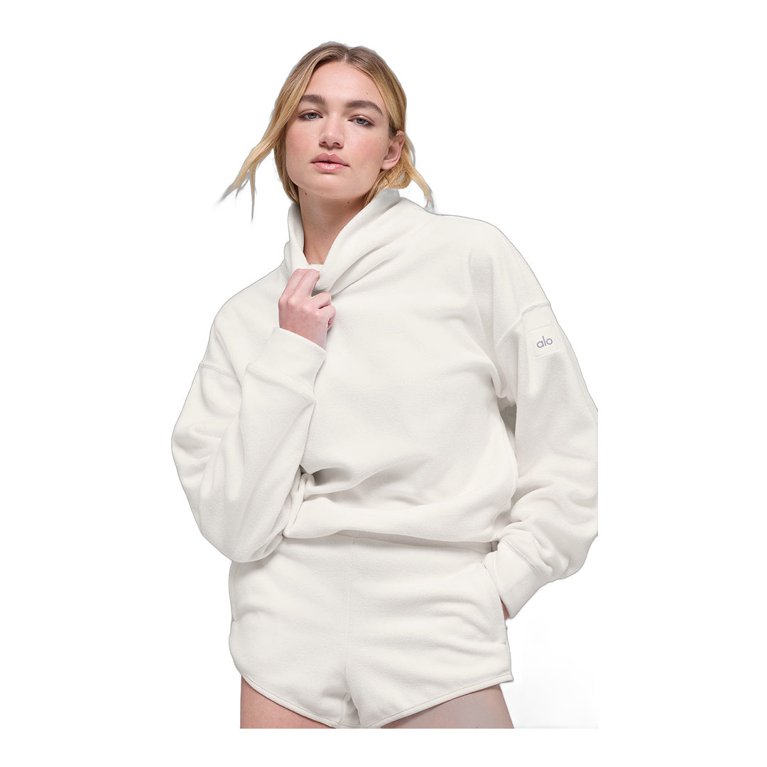 alo Polar Fleece Hazy Pullover - Ivory
