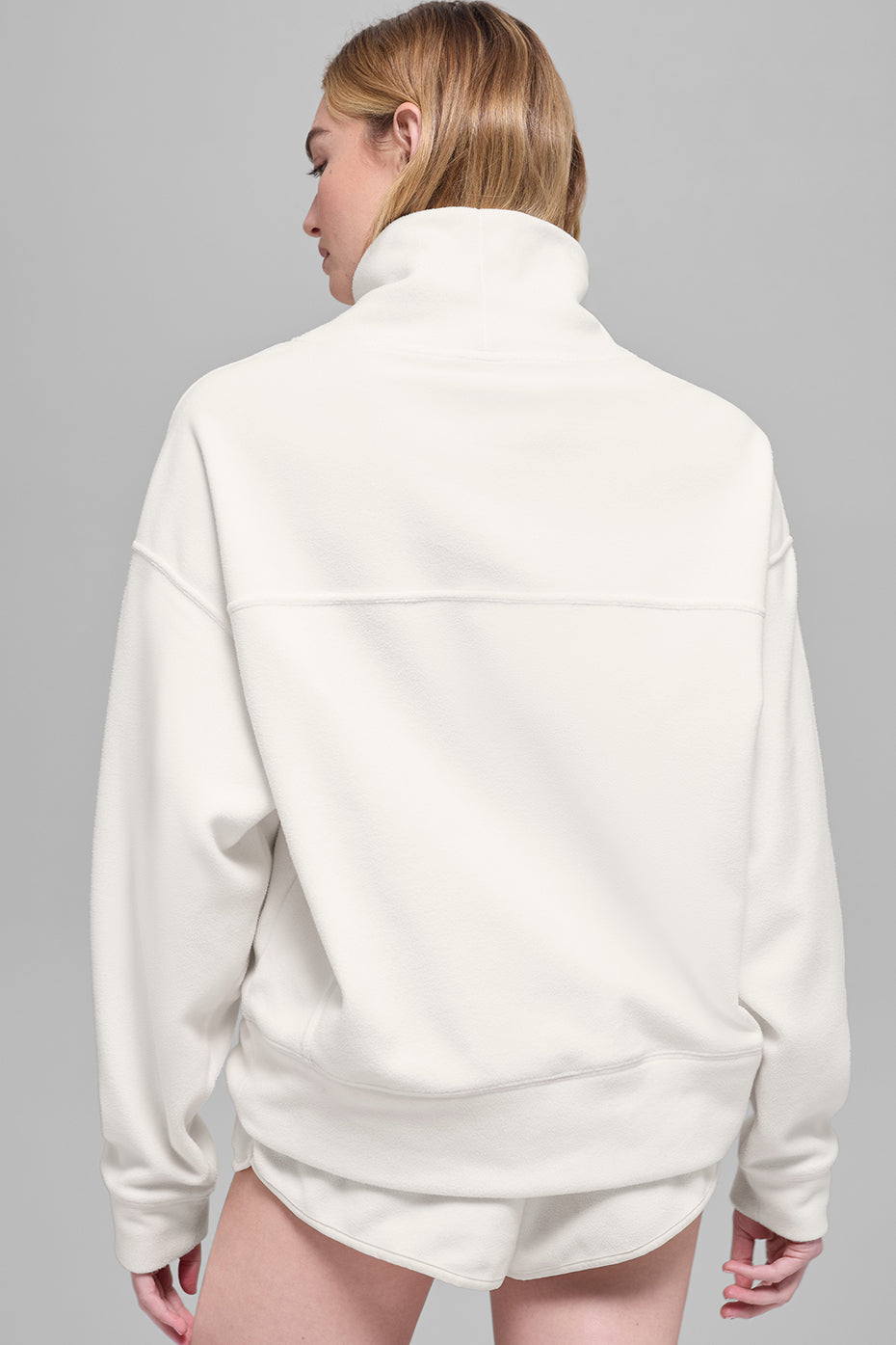 alo Polar Fleece Hazy Pullover - Ivory