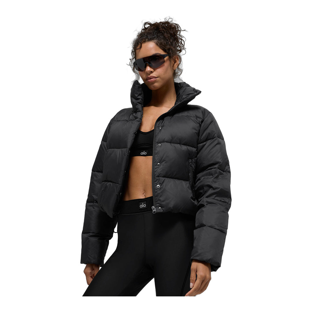 alo Gold Rush Puffer - Black
