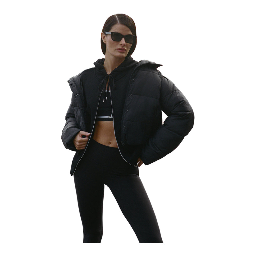alo Gold Rush Puffer - Black