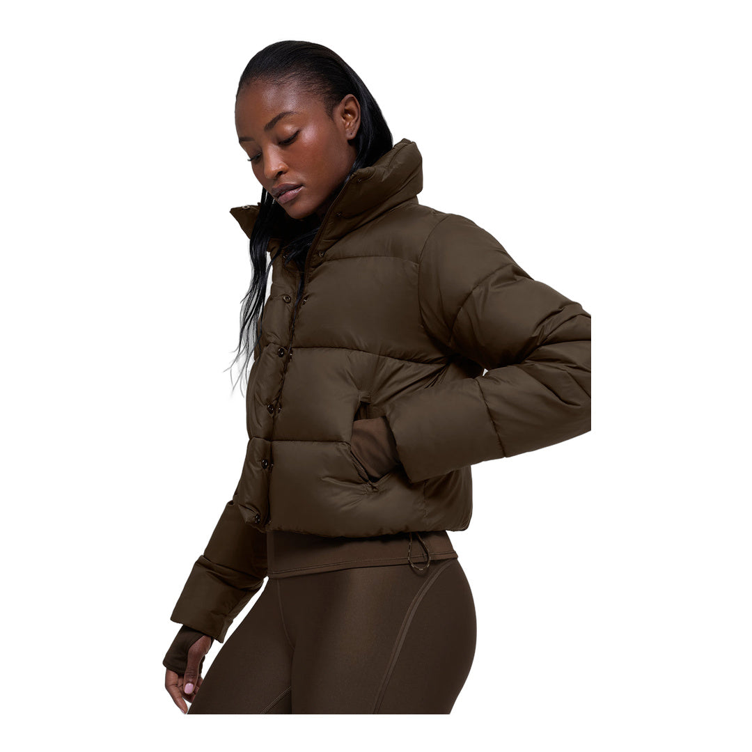 alo Gold Rush Puffer - Espresso