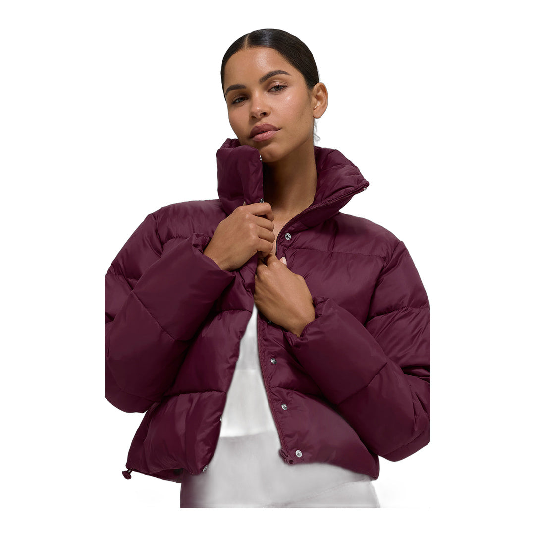 alo Gold Rush Puffer - Burgundy