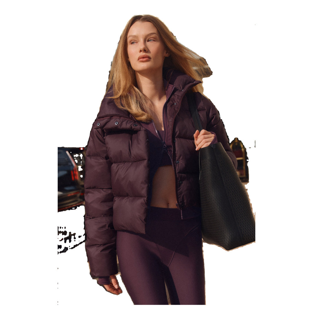 ALO Gold Rush Puffer - Rich Bordeaux