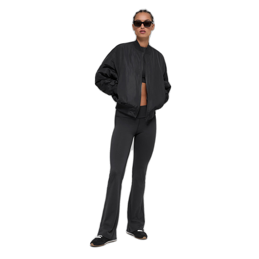 ALO Faux Fur Urbanite Bomber - Black/Ivory