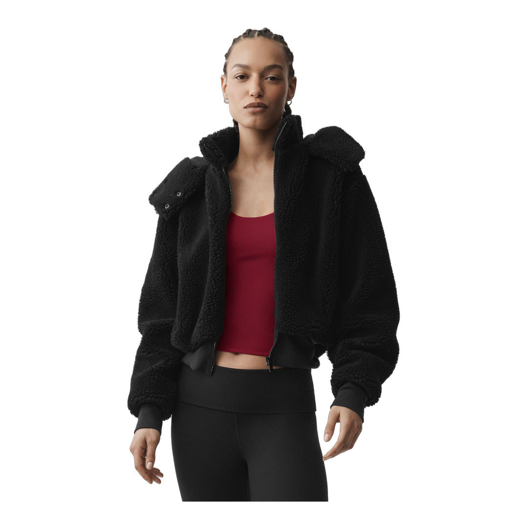 alo Foxy Sherpa Jacket - Black
