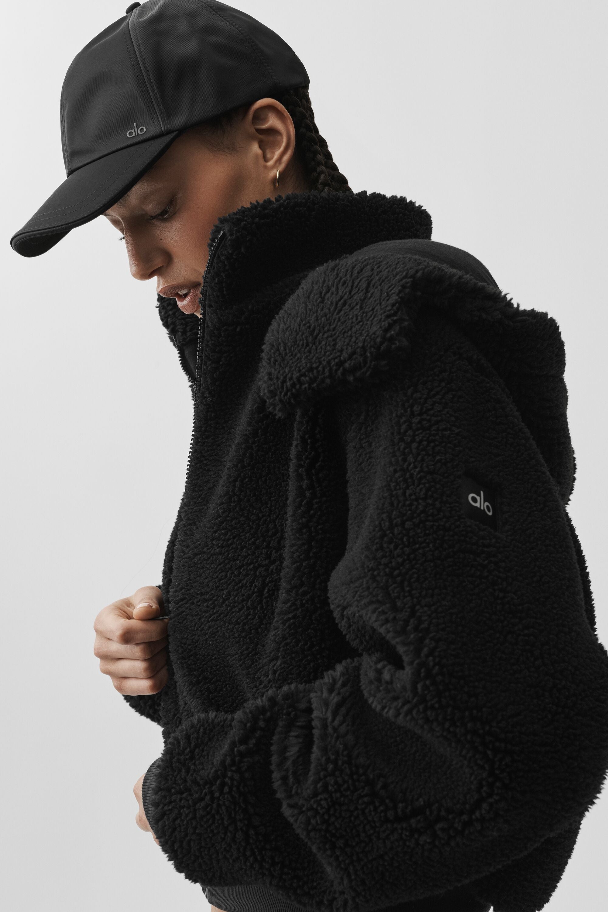 alo Foxy Sherpa Jacket - Black