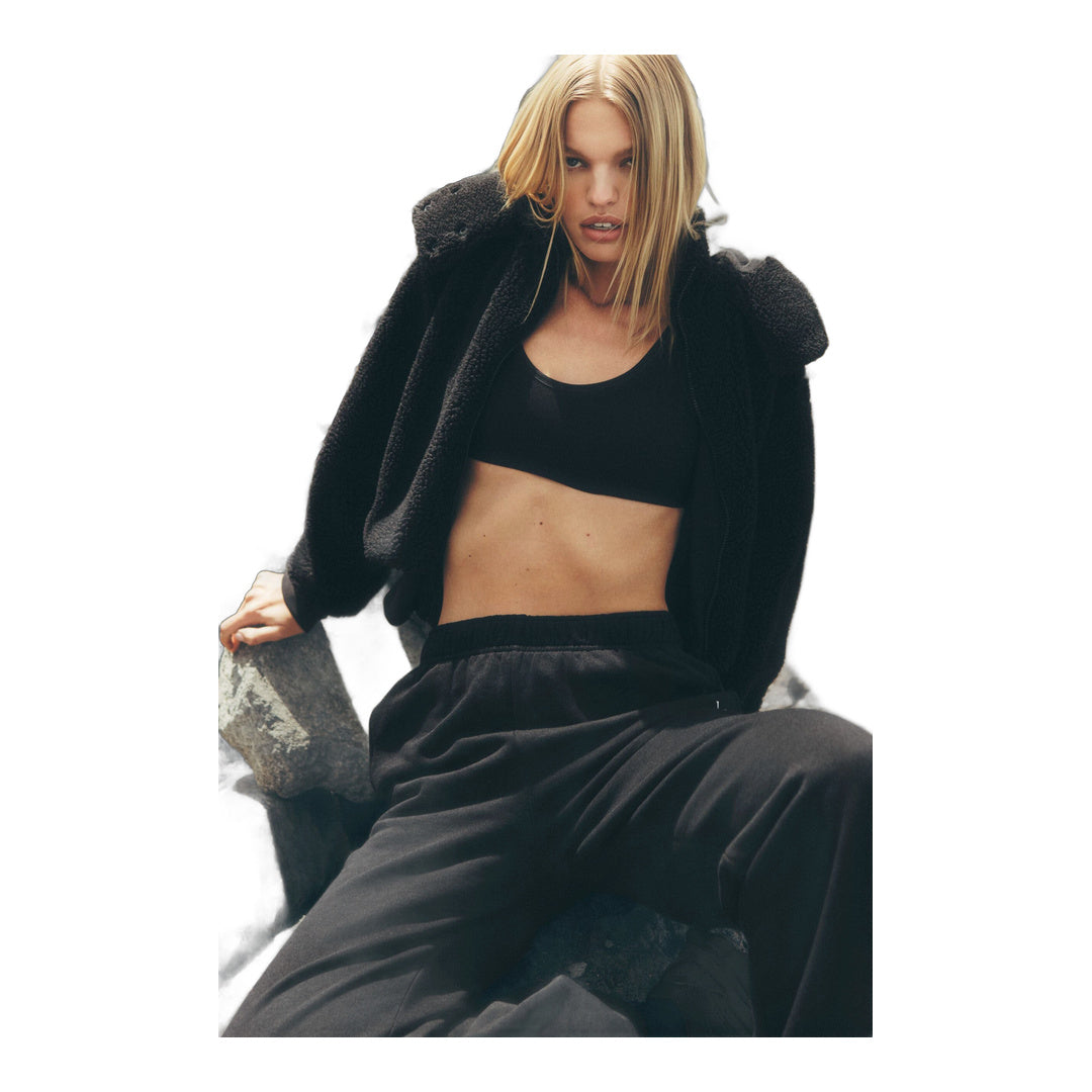 alo Foxy Sherpa Jacket - Black