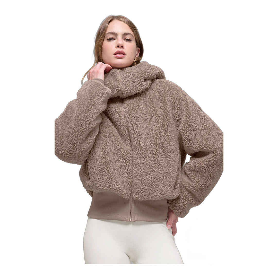 alo Foxy Sherpa Jacket - Chai Latte