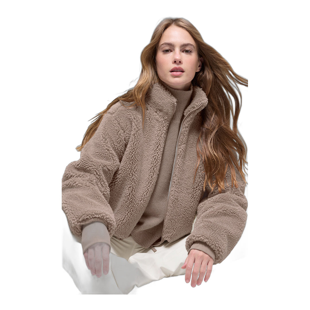 alo Foxy Sherpa Jacket - Chai Latte