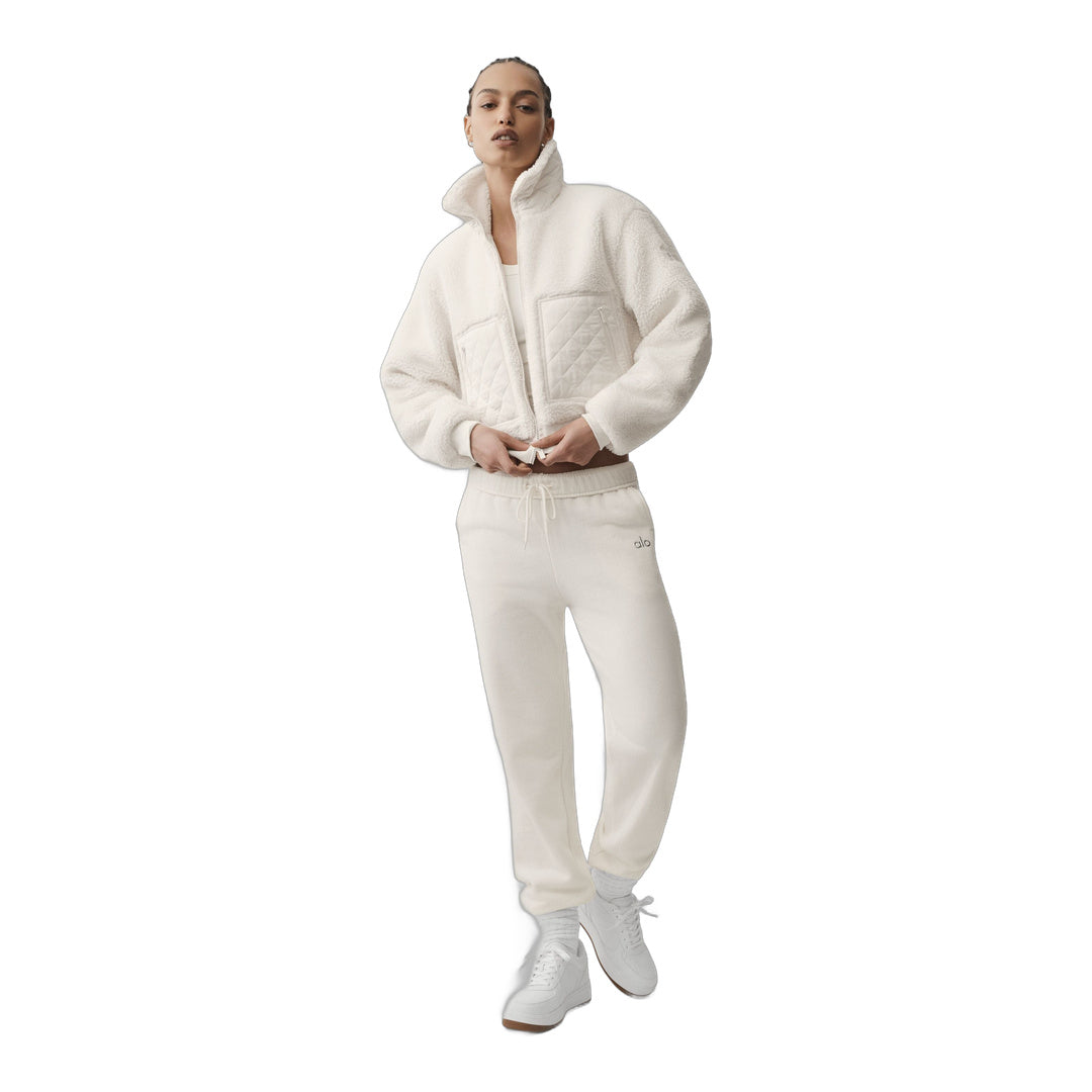 alo Sherpa Edge Bomber - Ivory