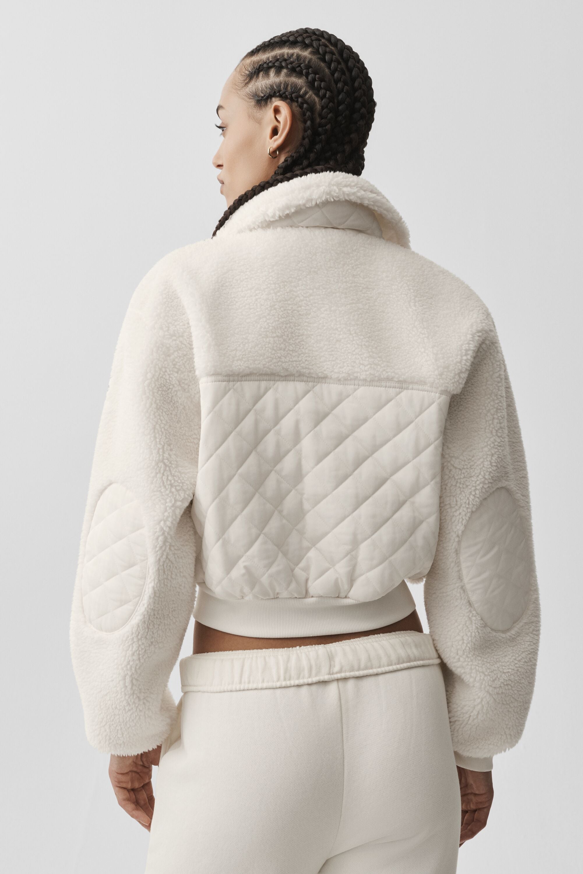 alo Sherpa Edge Bomber - Ivory