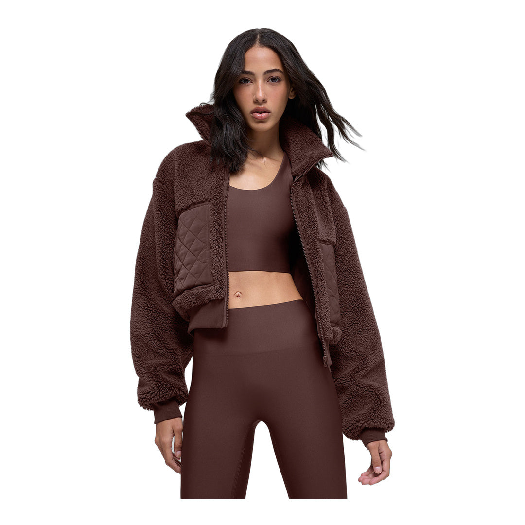 alo Sherpa Edge Bomber - Brownstone