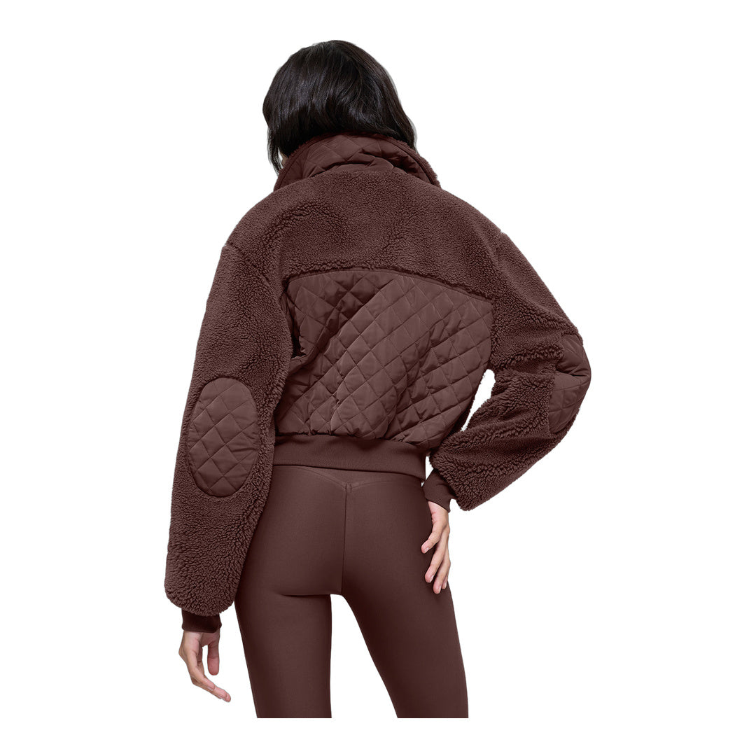 alo Sherpa Edge Bomber - Brownstone