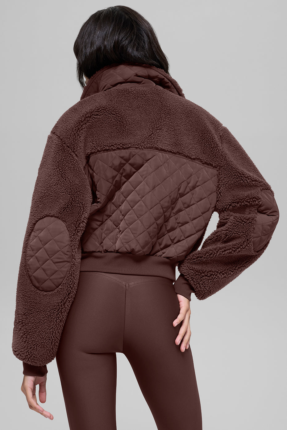 alo Sherpa Edge Bomber - Brownstone