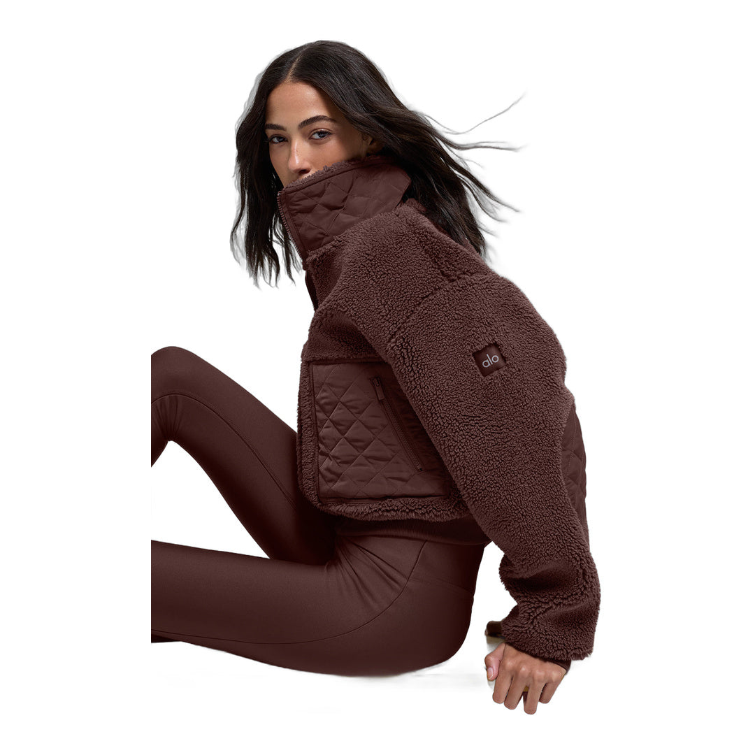 alo Sherpa Edge Bomber - Brownstone