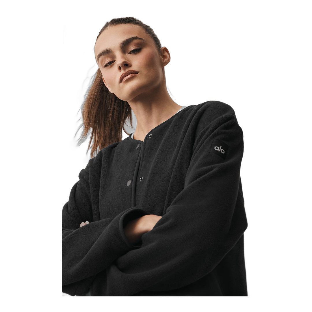alo Polar Fleece Take Note Jacket - Black