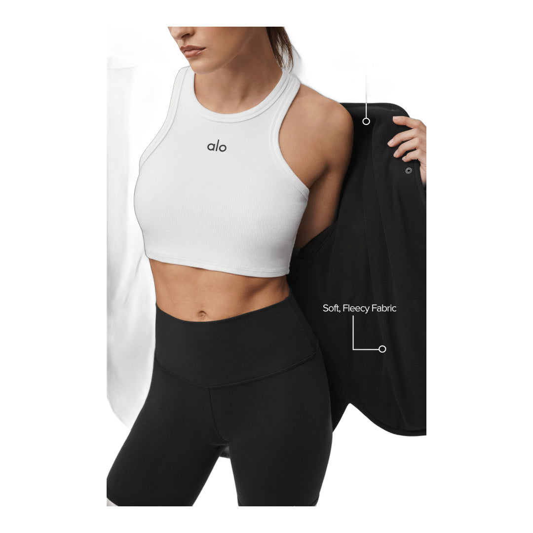 alo Polar Fleece Take Note Jacket - Black