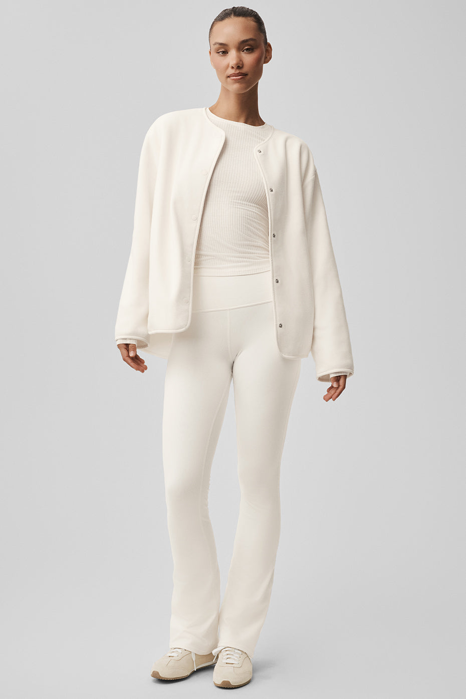 alo Polar Fleece Take Note Jacket - Ivory