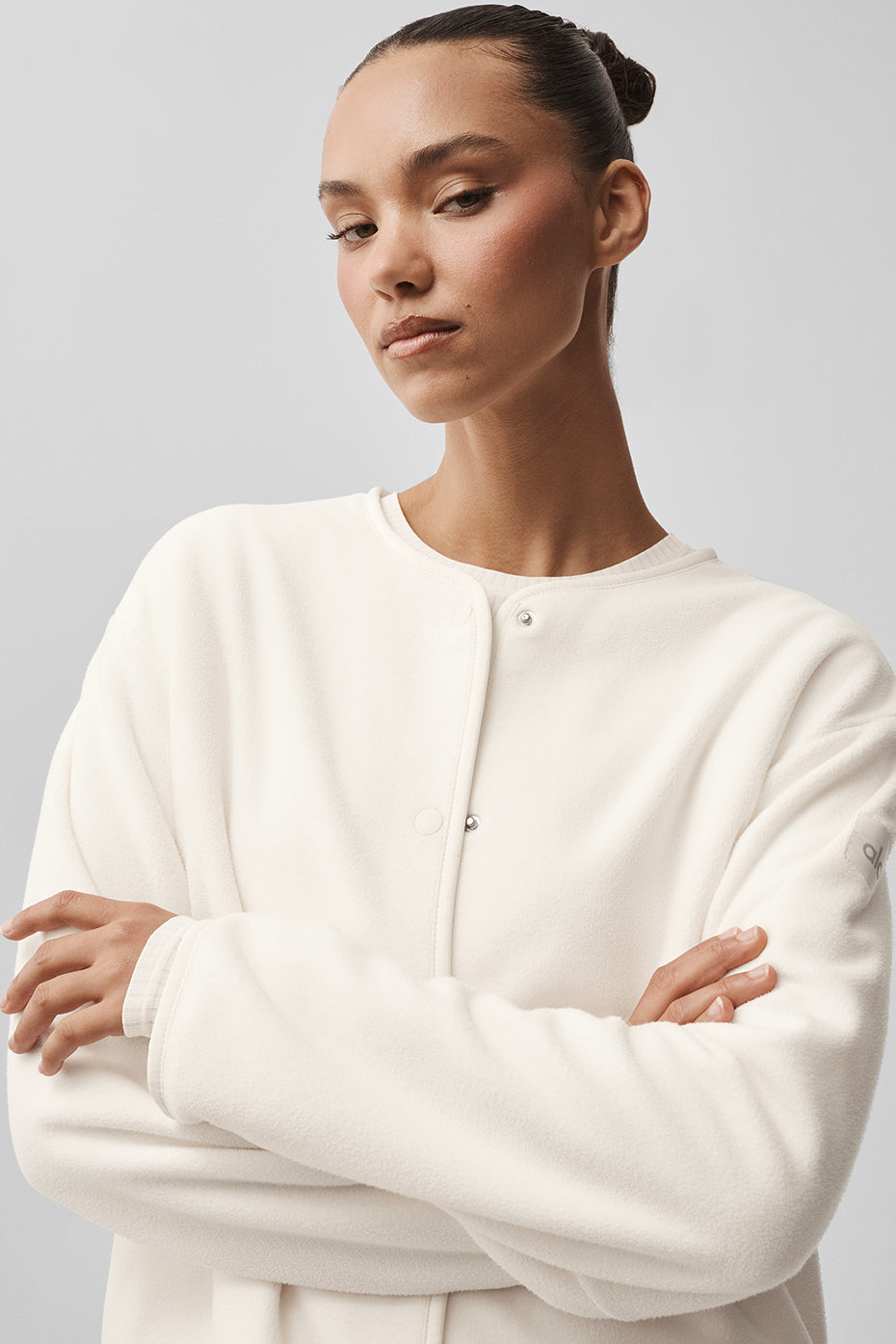 alo Polar Fleece Take Note Jacket - Ivory