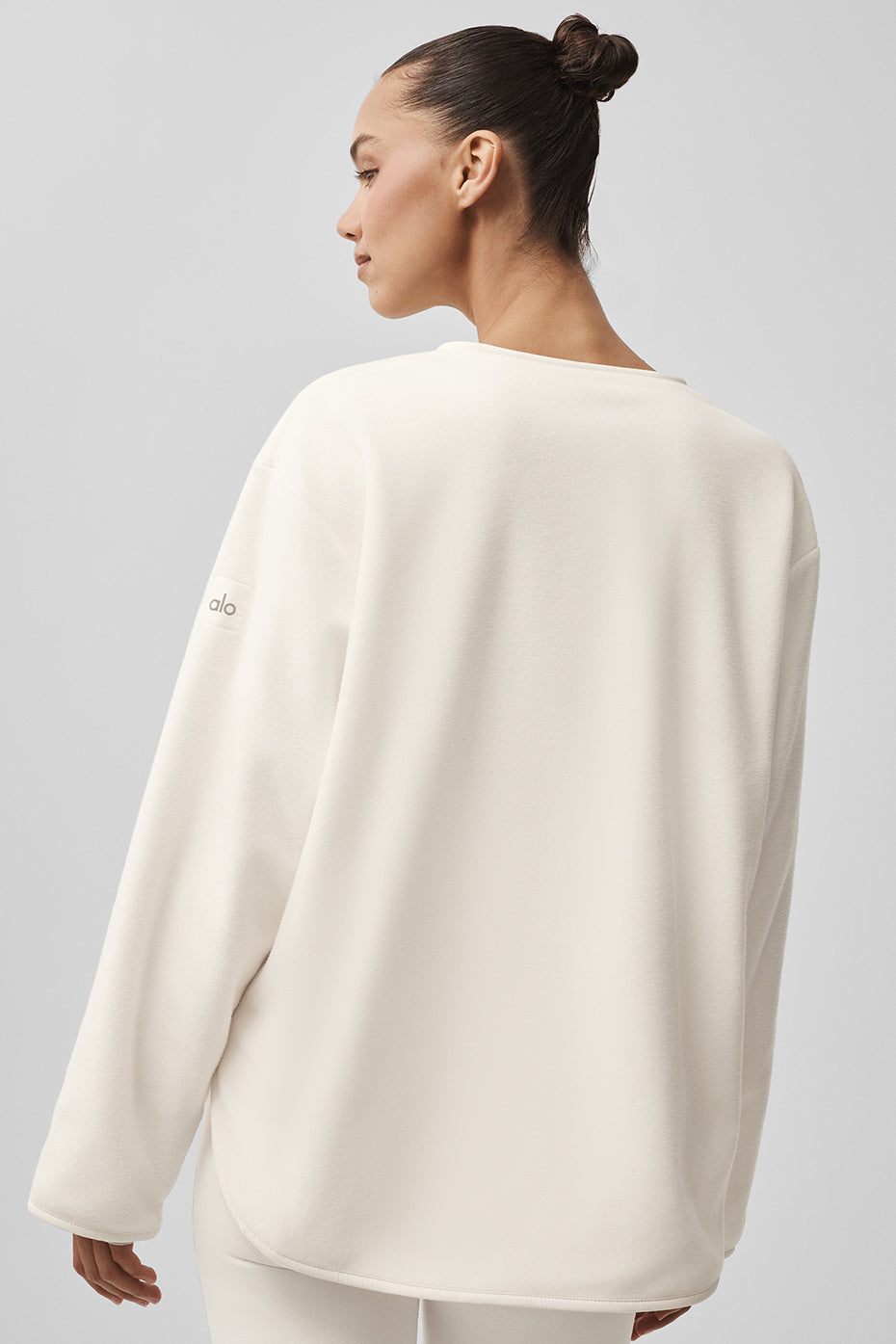 alo Polar Fleece Take Note Jacket - Ivory