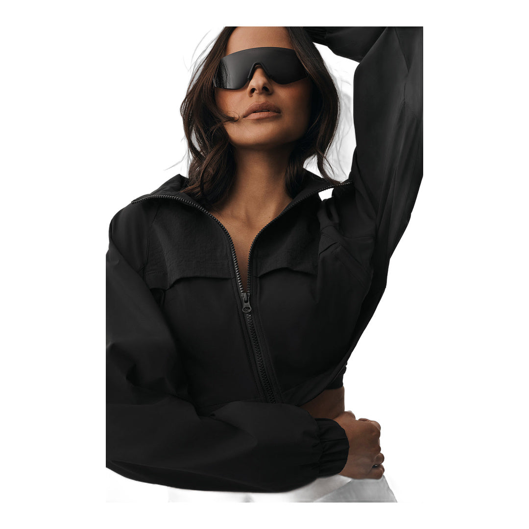 alo Cropped Playmaker Jacket - Black