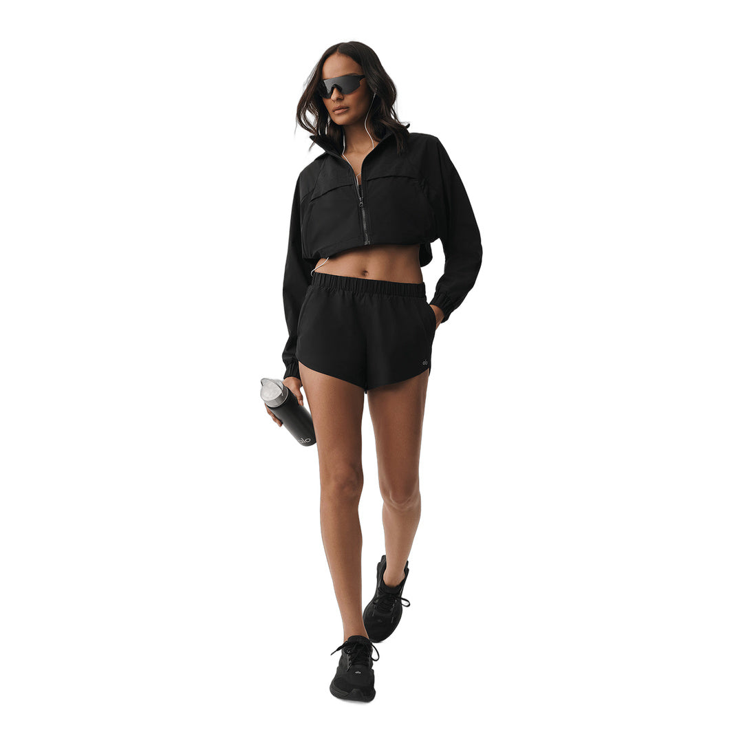 alo Cropped Playmaker Jacket - Black