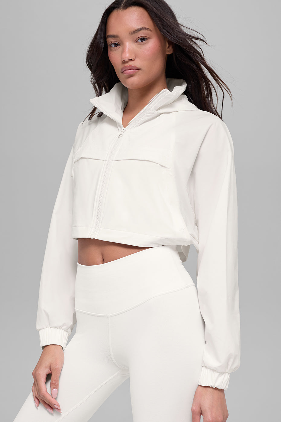 alo Cropped Playmaker Jacket - Ivory