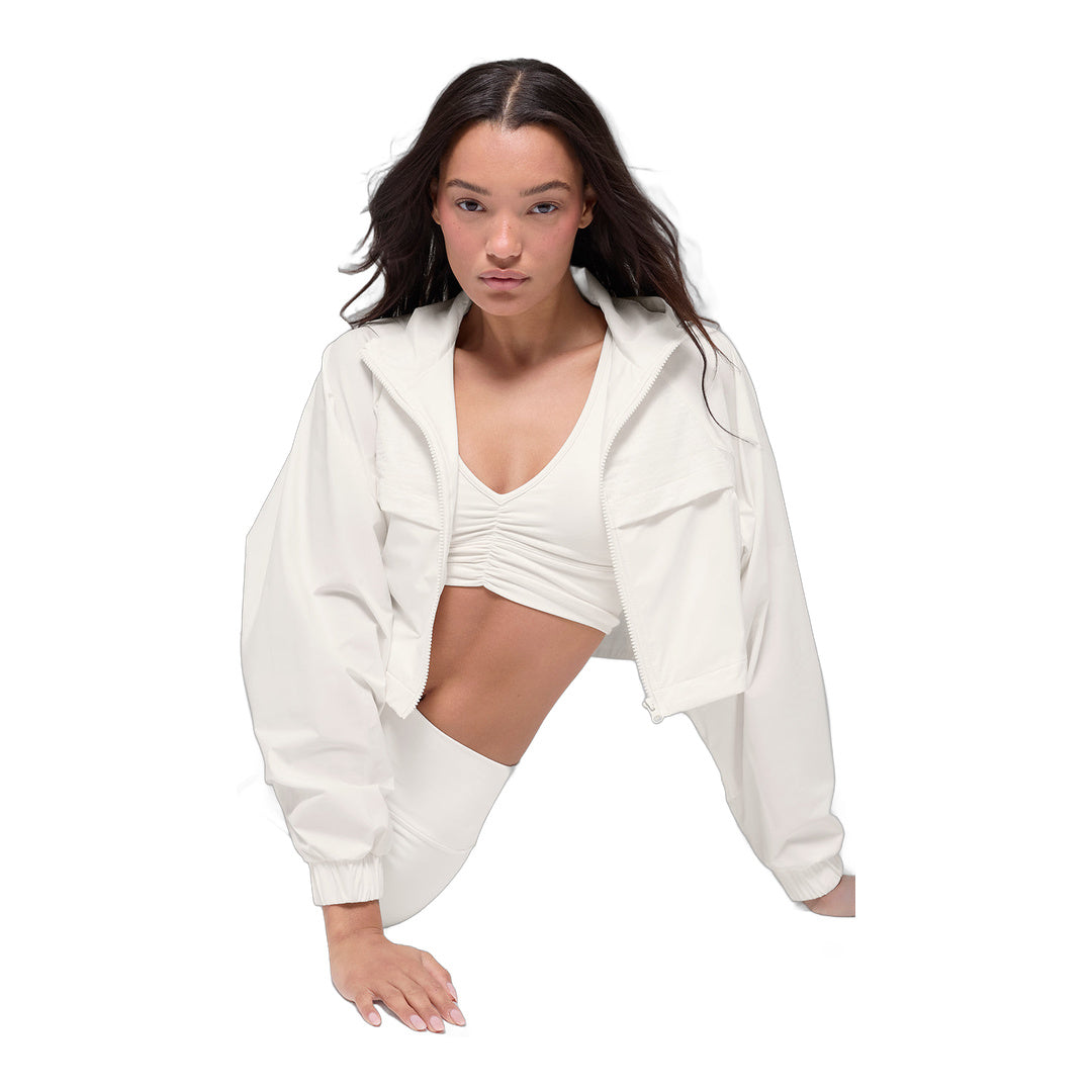 alo Cropped Playmaker Jacket - Ivory