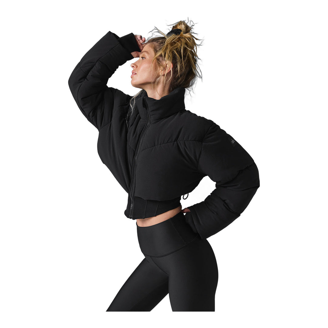 alo Main Act Corset Puffer - Black