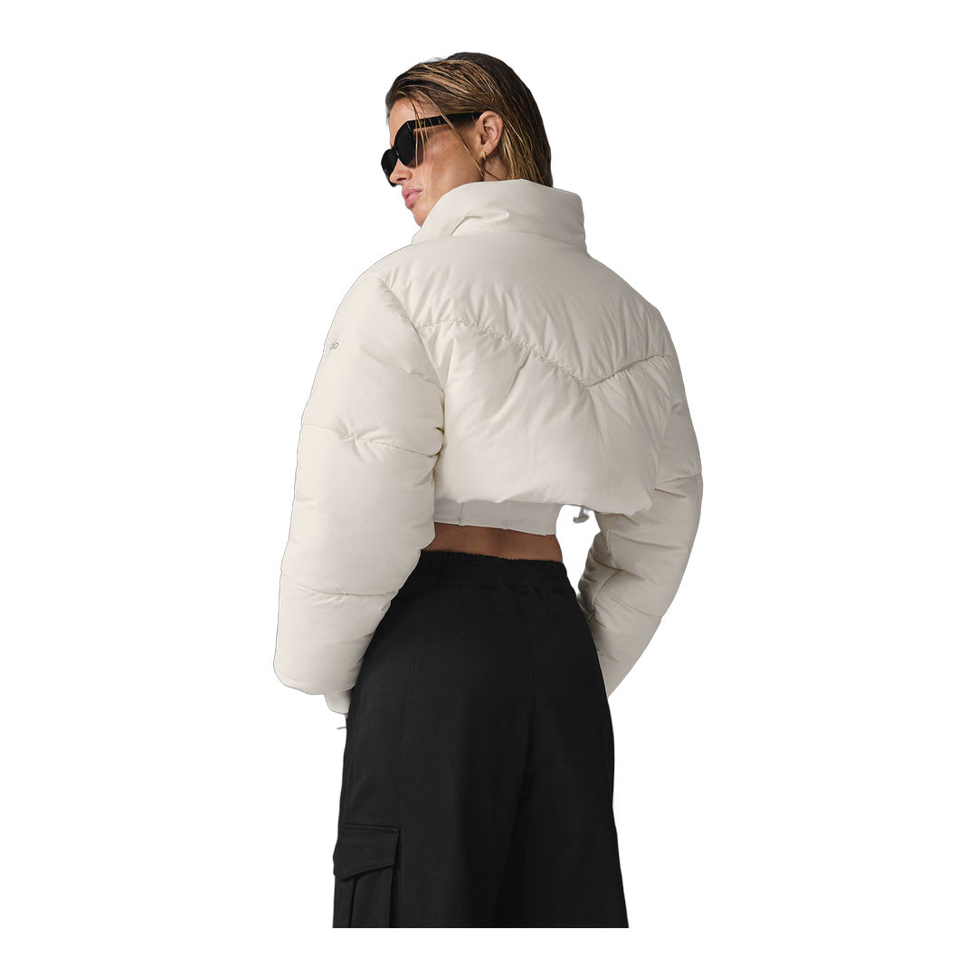 alo Main Act Corset Puffer - Ivory/Ivory