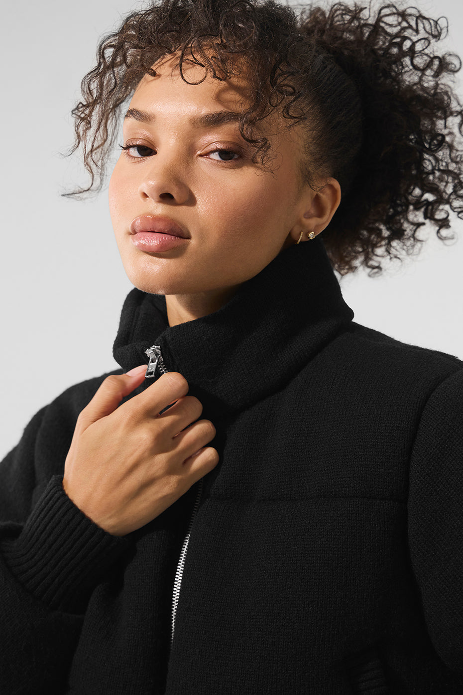 alo Darling Sweater Puffer - Black