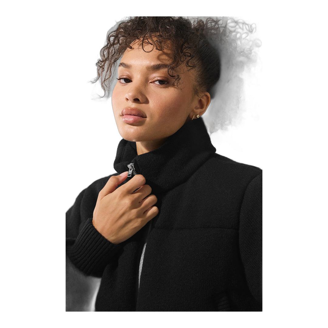 alo Darling Sweater Puffer - Black