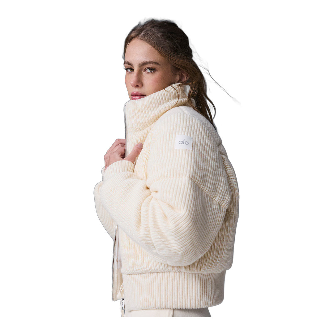 alo Darling Sweater Puffer - Ivory