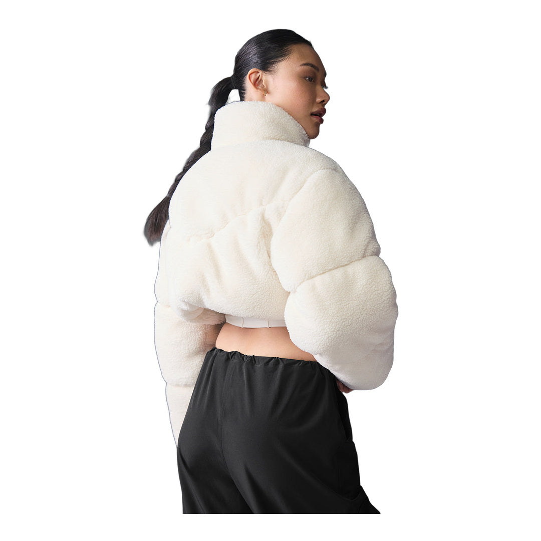 alo Sherpa Main Act Corset Puffer - Ivory