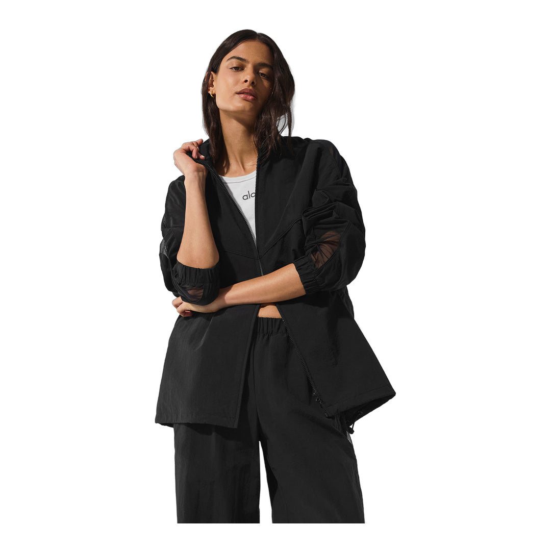 alo Origin Full-Zip Track Jacket - Black