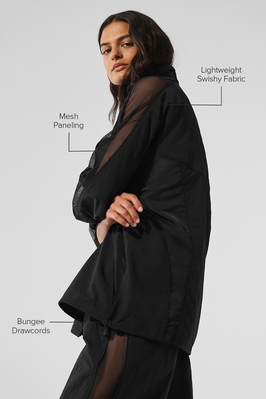 alo Origin Full-Zip Track Jacket - Black