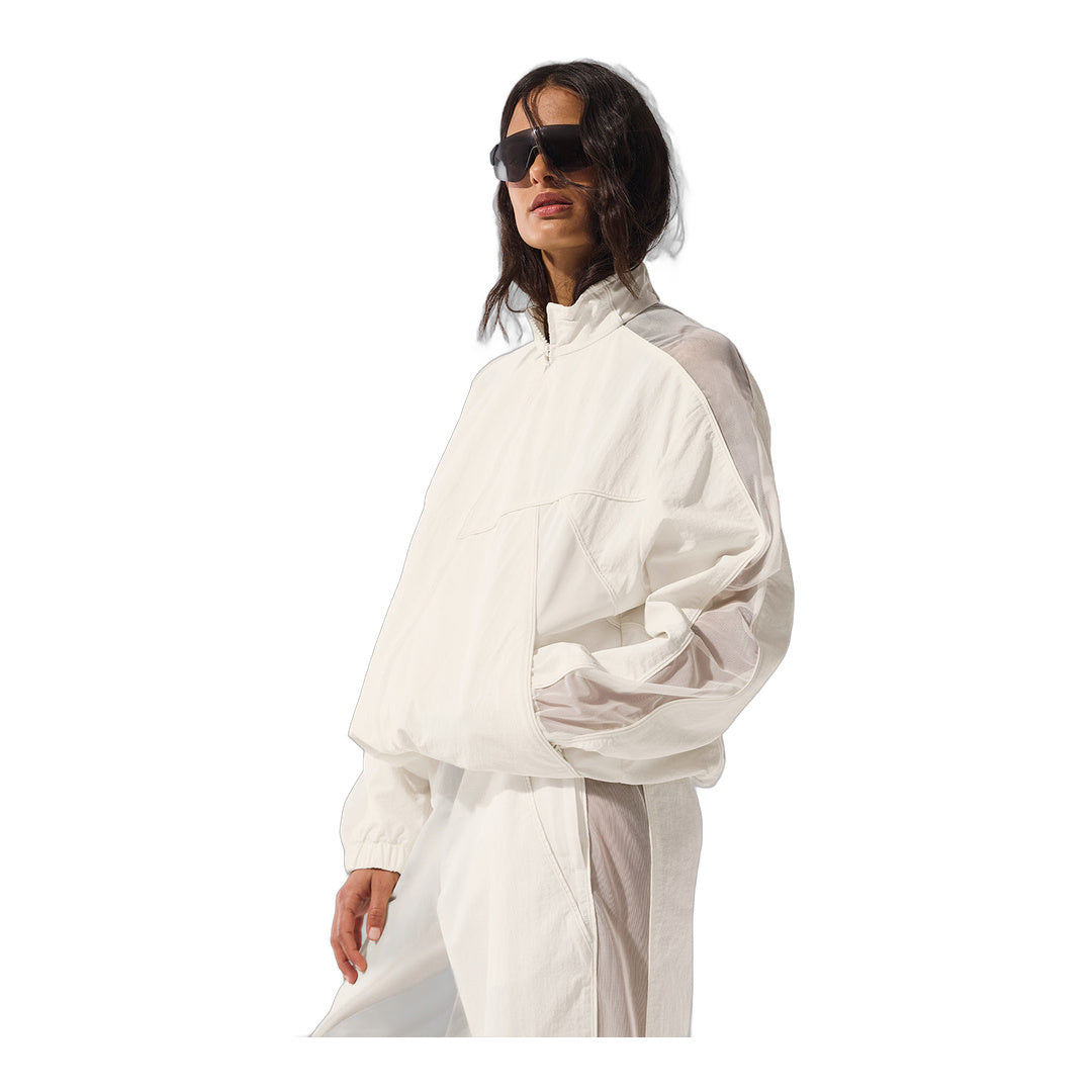 alo Origin Full-Zip Track Jacket - Ivory